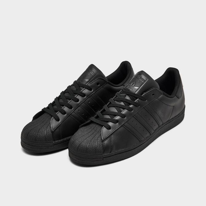 Mens Adidas Superstar OG Leather Trainers - All Sizes - Black/White/Gold  EG4958. 