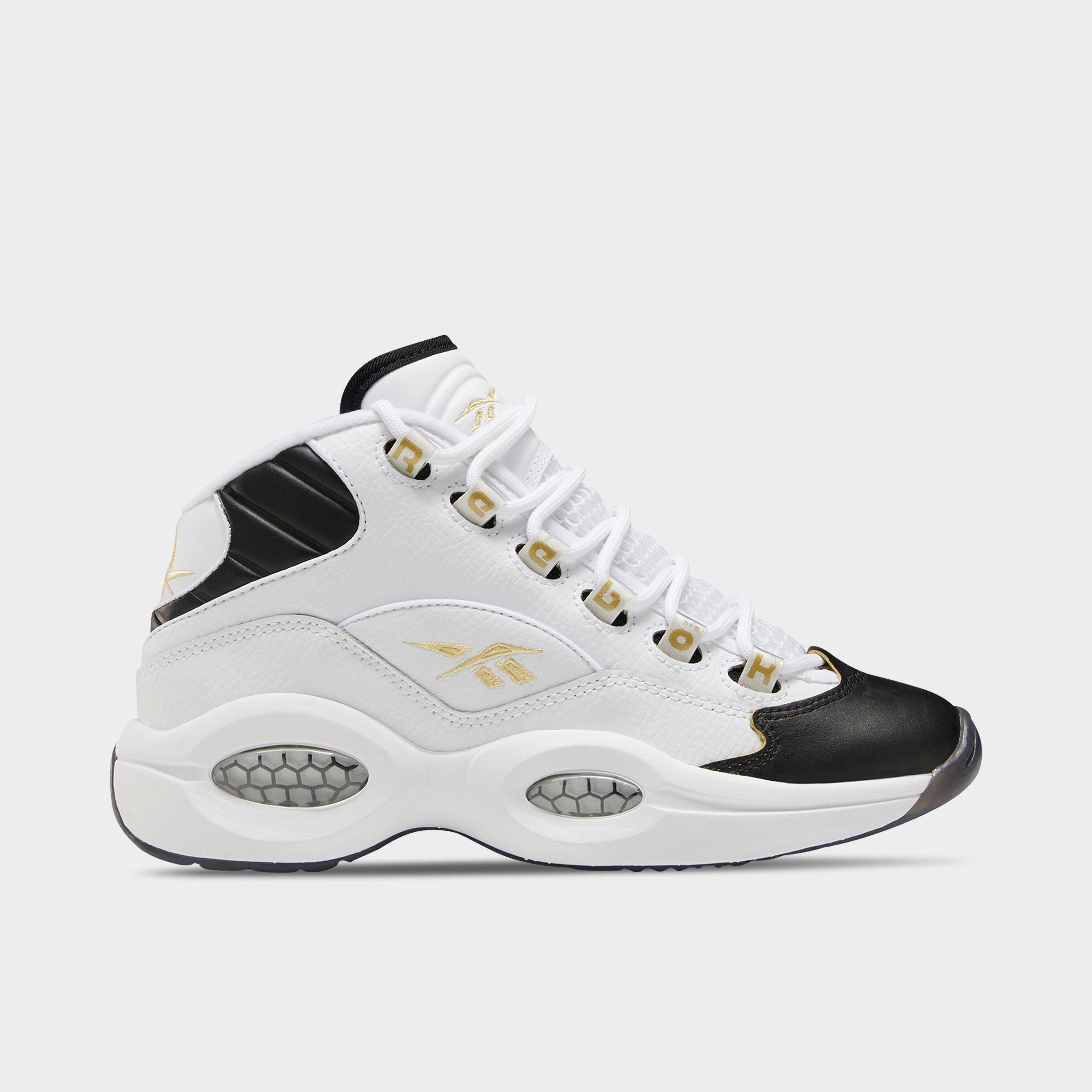 kids white basketball shoes
