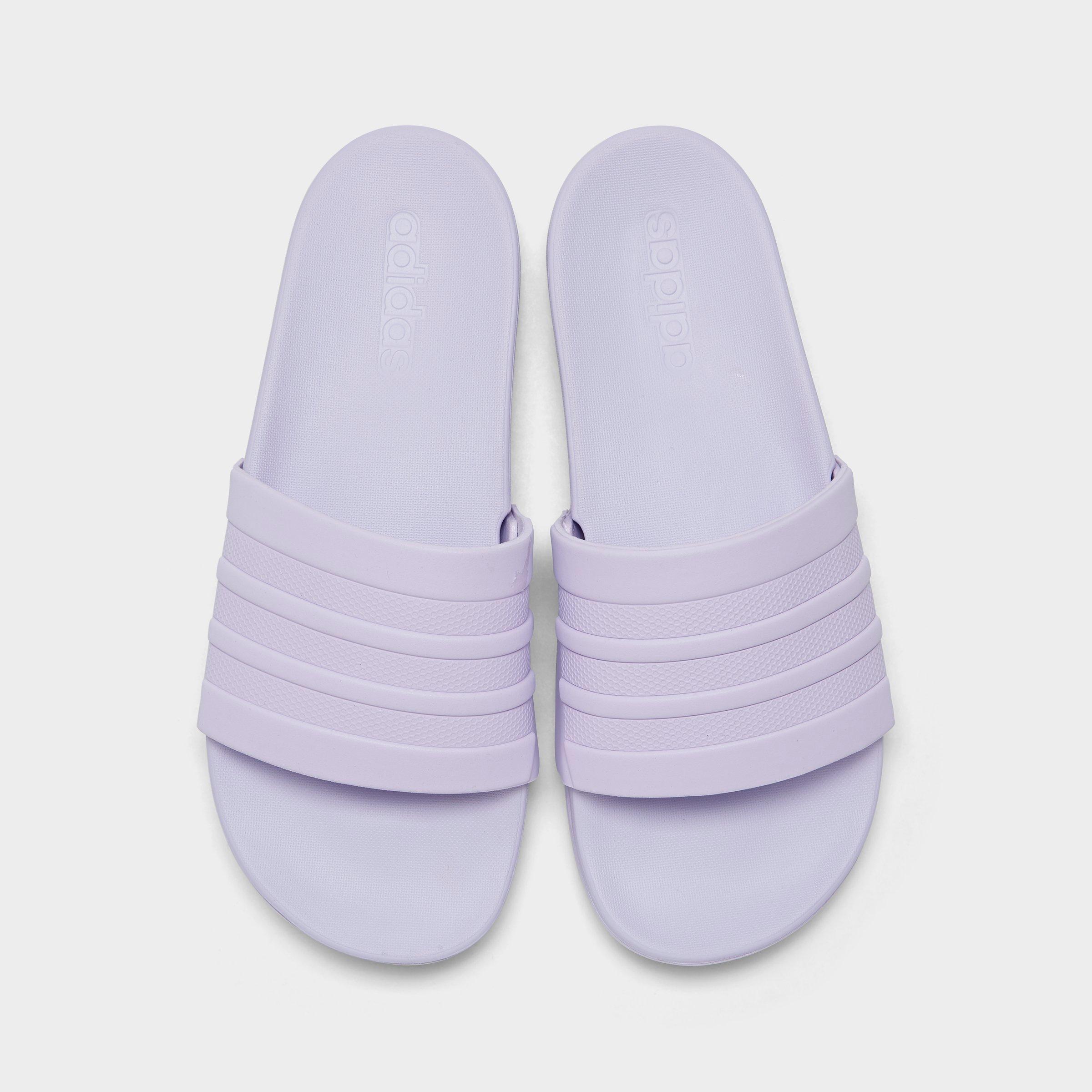 purple adidas sandals