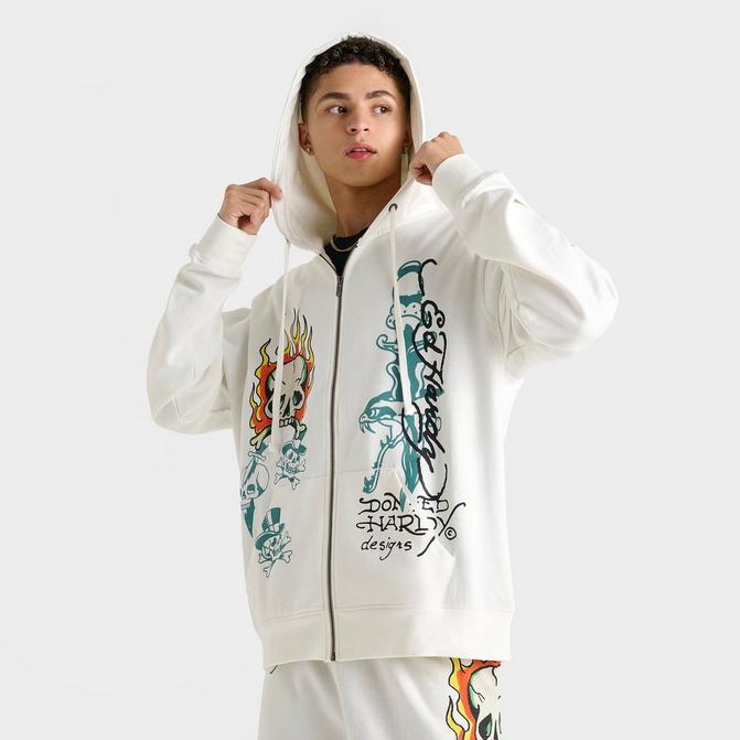 Ed Hardy Men’s Full Zip Hoodie Size XL outlets