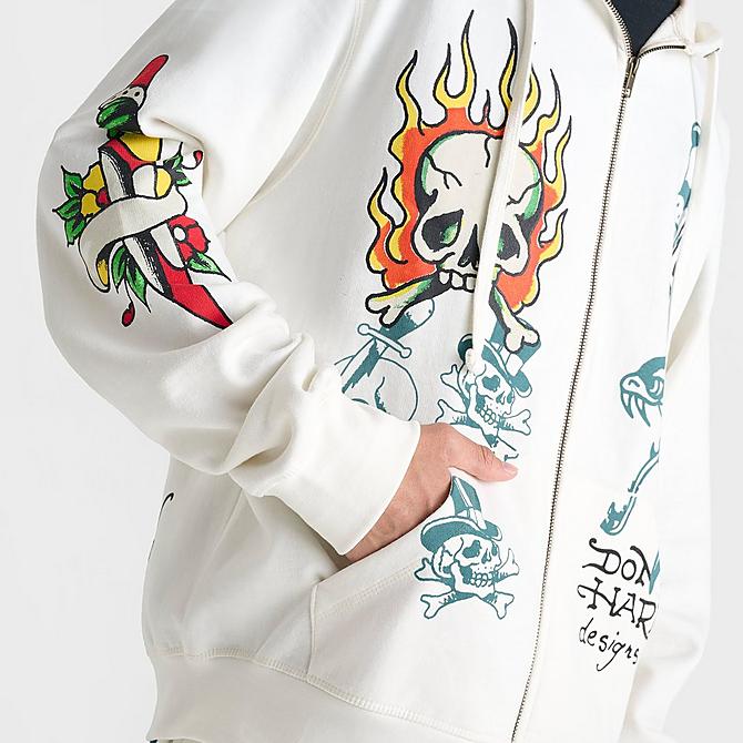 Men's Ed Hardy Flame Skull Full-Zip Hoodie| JD Sports Men's Ed Hardy Flame Skull Full-Zip Hoodie| JD Sports