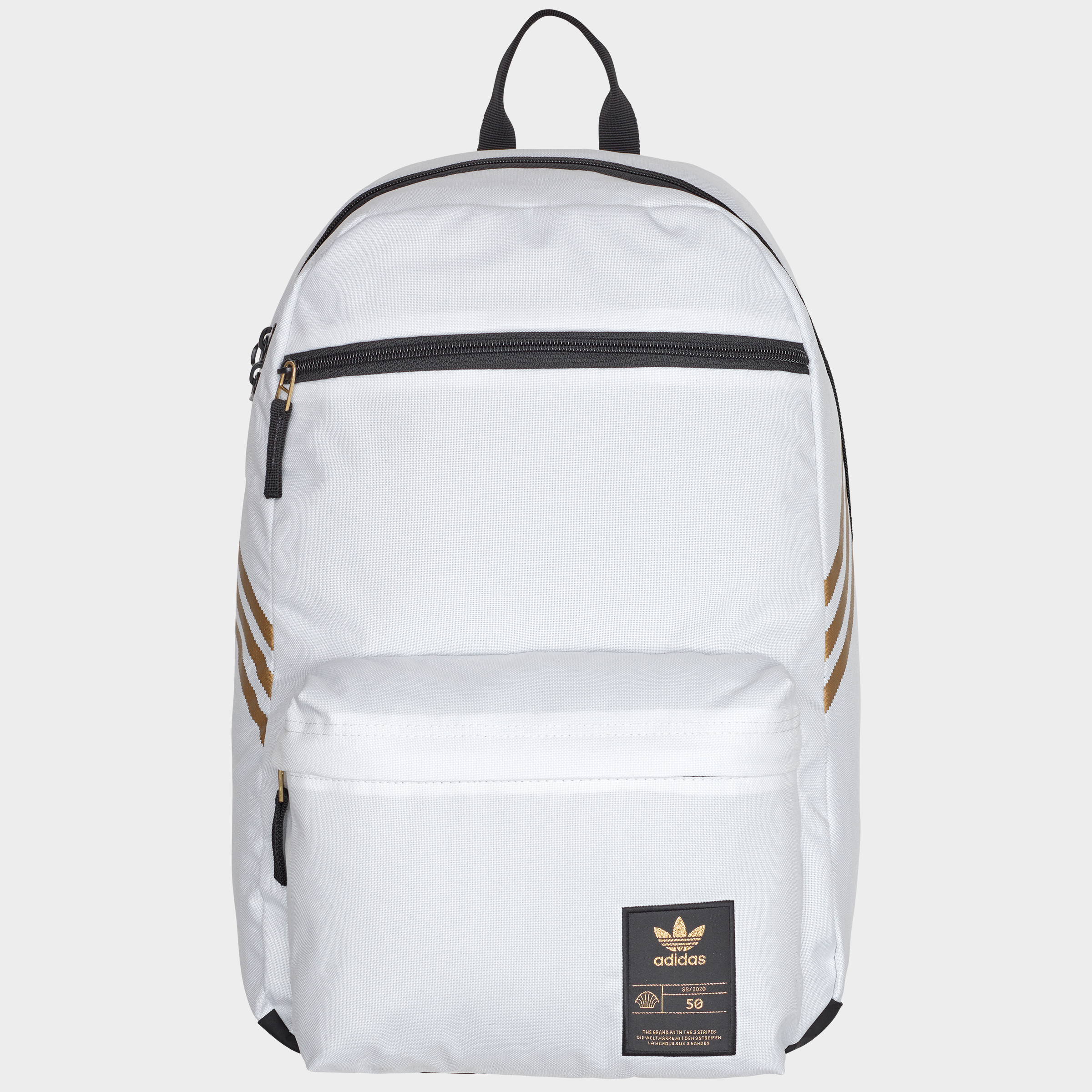 adidas bag white and gold