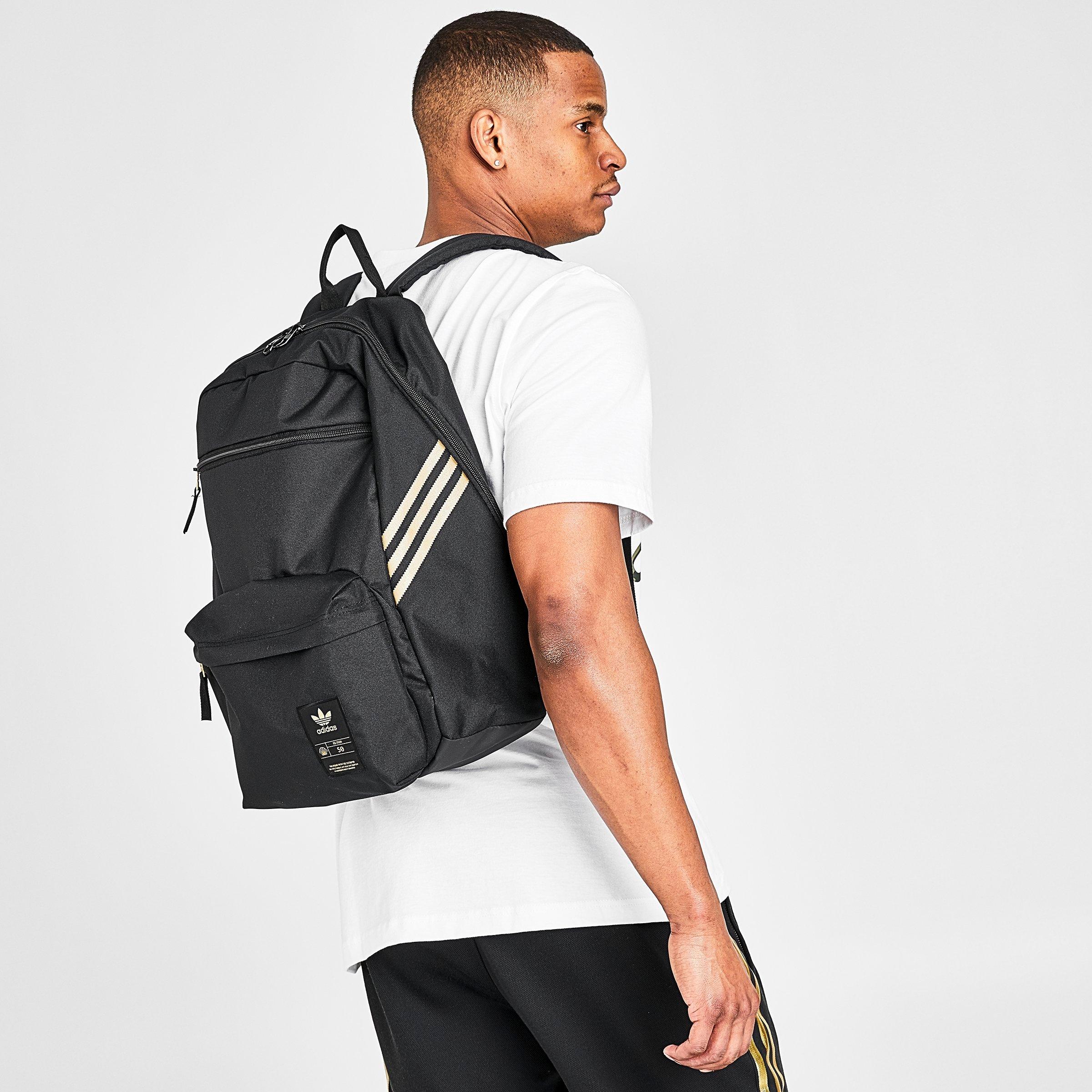 adidas originals backpack black and gold