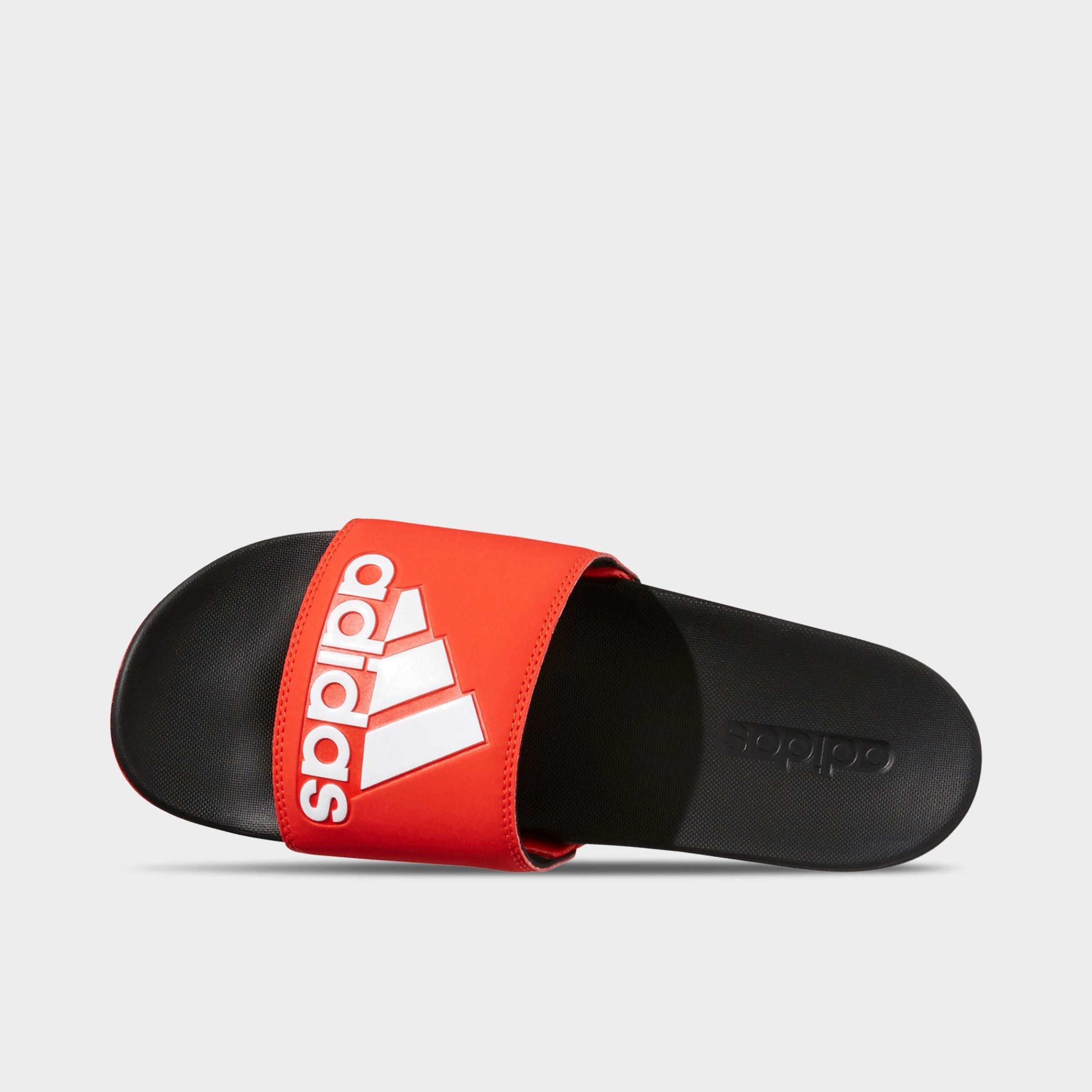 adidas adilette cloudfoam red