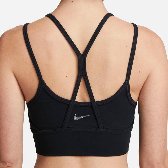 Nike Pro Indy Light-Support Padded Bandeau Sports Bra  'Black/Anthracite/White' - DX0655-010