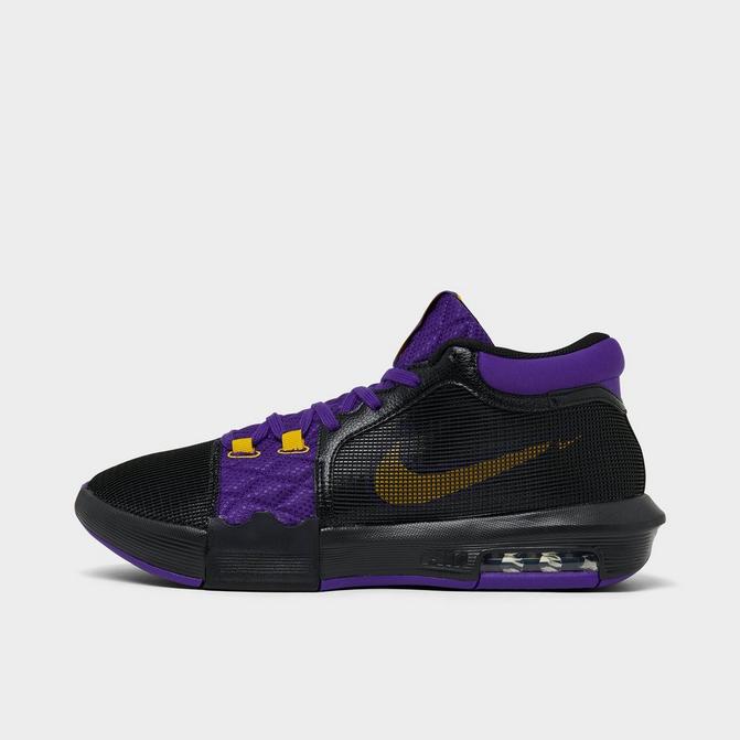 Lebron purple and gold sales shoes