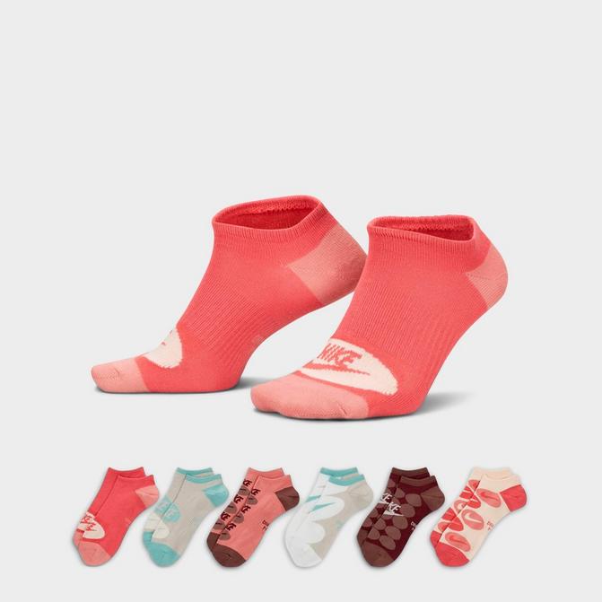 Nike Women`s Everyday Lightweight No Show Training Socks 6 Pack (G