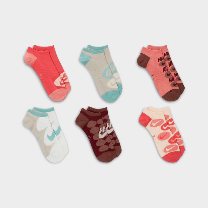 Nike Women`s Everyday Lightweight No Show Training Socks 6 Pack (G