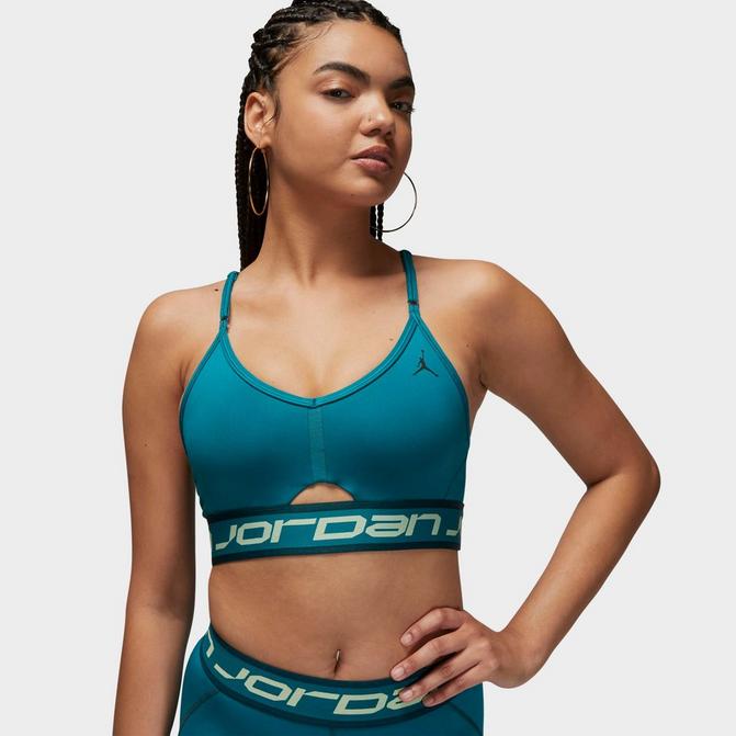 Women's Nike Indy Strappy Light-Support Padded Ribbed Longline Sports Bra