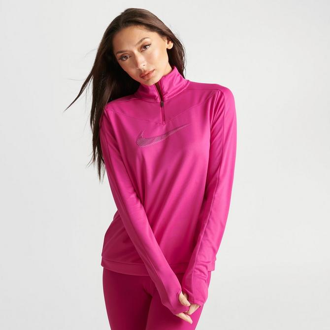 Nike pink hot sale running top