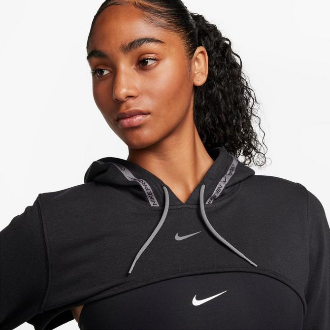 Womens Nike Pro Dri FIT Shrug Hoodie JD Sports