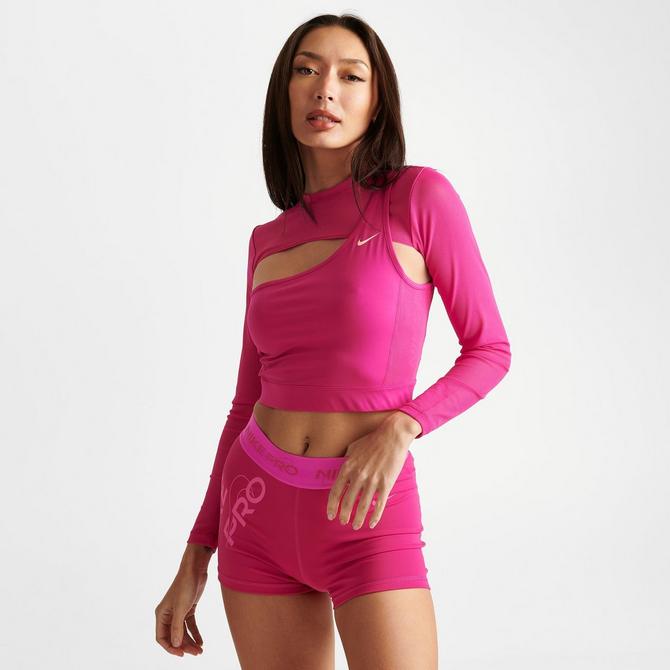 Nike Pro 365 Women's Dri-FIT Cropped Long-Sleeve Top. Nike.com