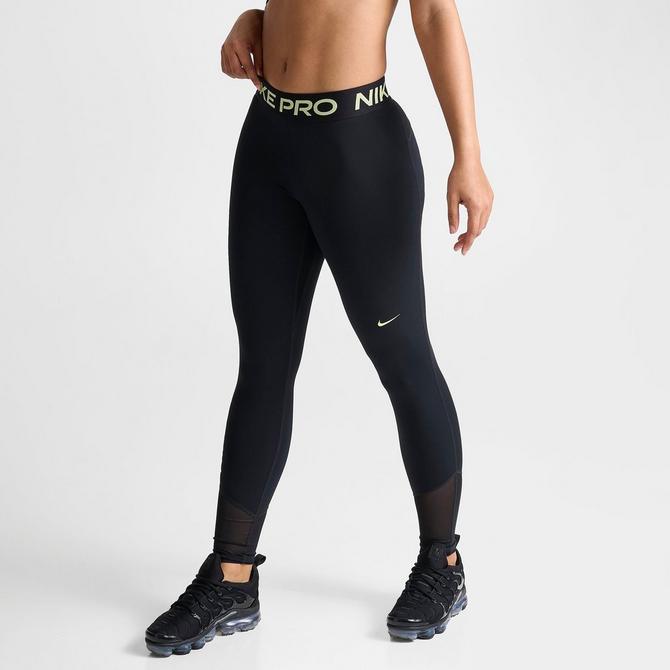 Nike Pro Women's Mid-Rise Full-Length Graphic Training Leggings In Pink,  Size: XS, DX0080-623