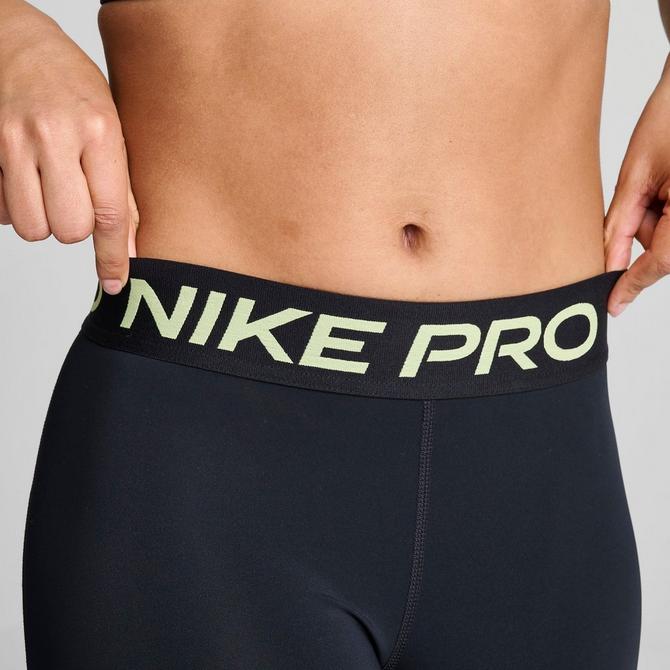 Nike Pro Mid-Rise 7/8 Graphic Leggings 'Black/Iron Grey' - FB5488-010
