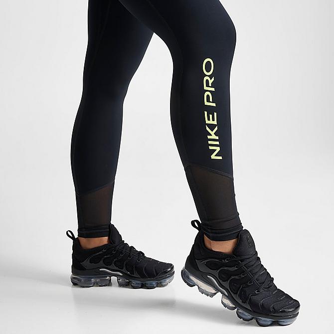 Nike Pro 365 Mid Rise Leggings - Grey/Black