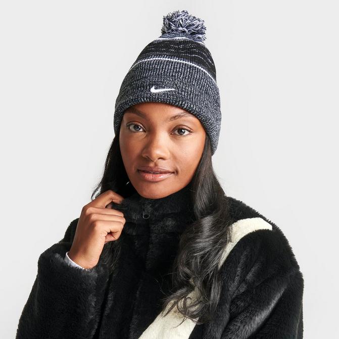 Wooly hat with store peak