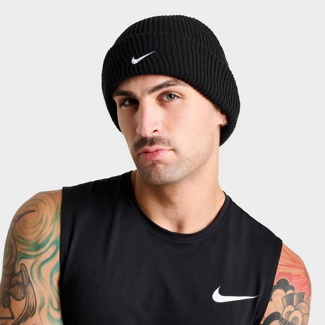 Nike swoosh cuffed store training knit hat