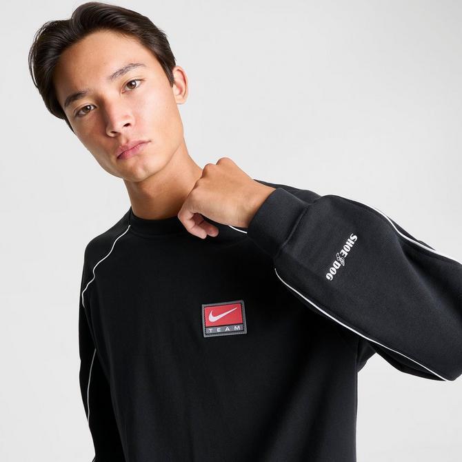 Nike Sportswear Swoosh Fleece Crew Sweatshirt Black