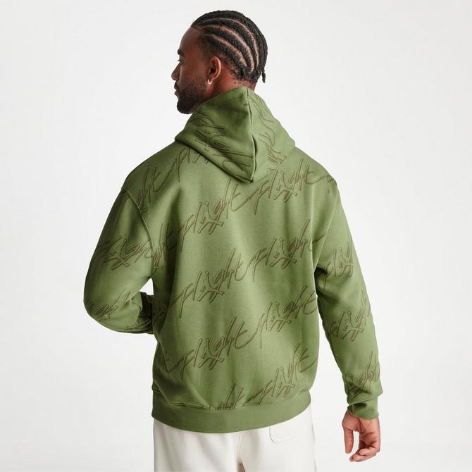 Black and discount green jordan hoodie