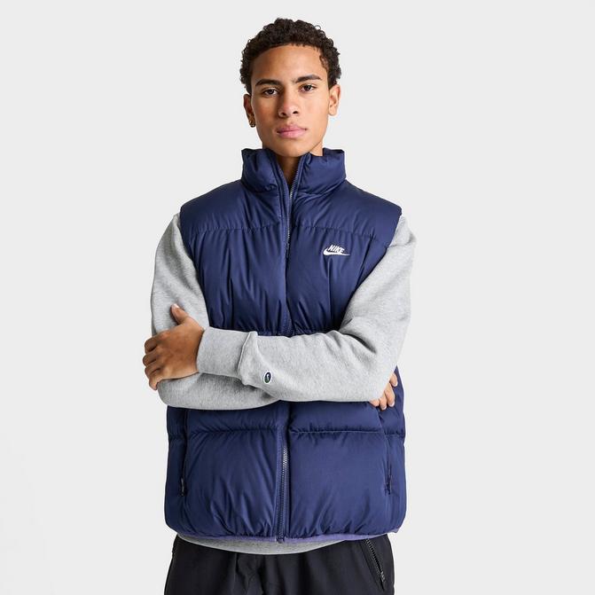 Nike Sportswear Club PrimaLoft Water-Repellent Puffer Vest Midnight Navy /  White