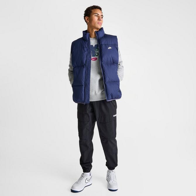 Nike Sportswear Club PrimaLoft Water-Repellent Puffer Vest Midnight Navy /  White