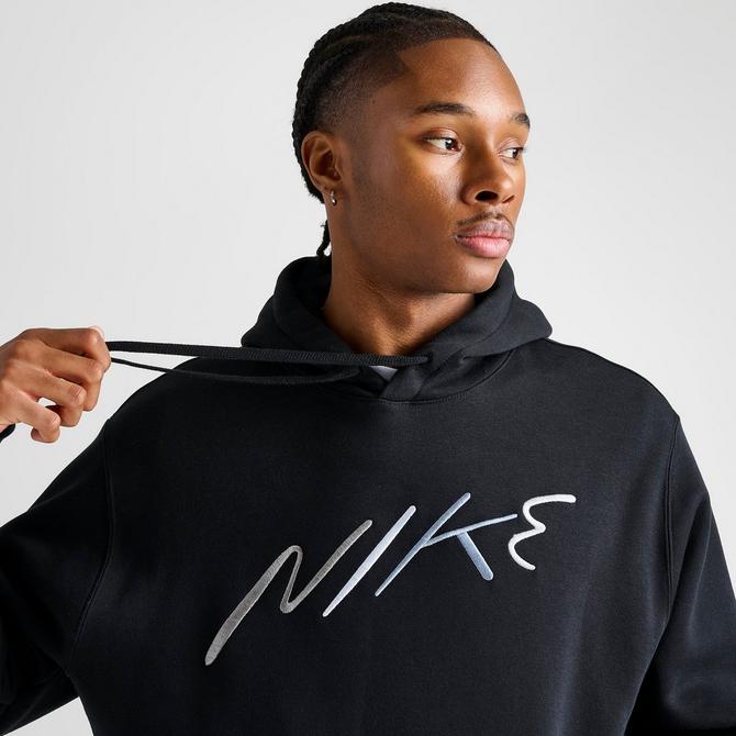 Nike Men's Club Fleece Patch Pullover Hoodie, Small, Black