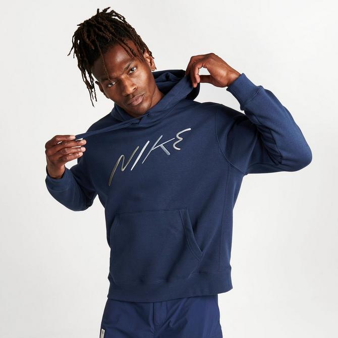 Nike club discount hoodie in navy