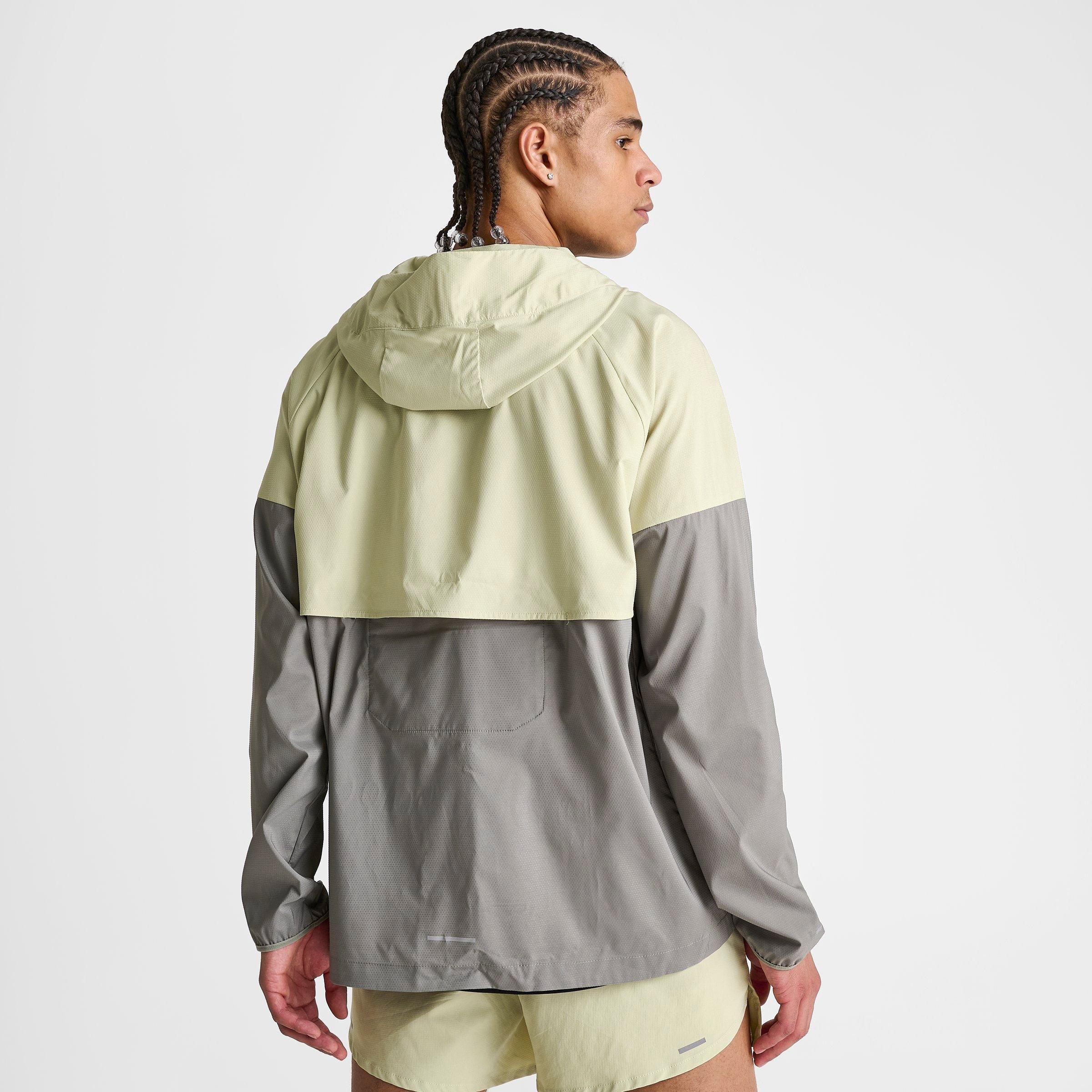 nike windbreaker olive green