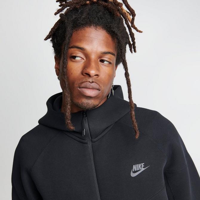 Black on black nike hoodie hot sale