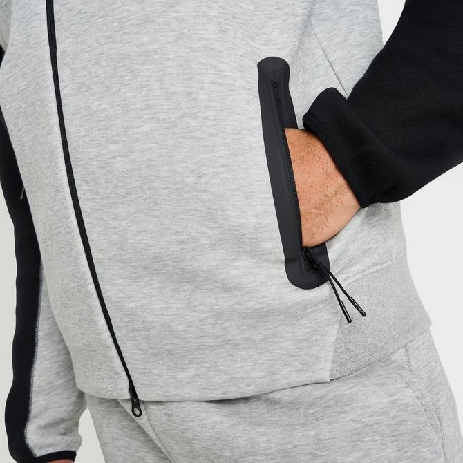 New Nike Tech Fleece Tracksuit Whole Set Pants And Hoodie Black And Grey  Color