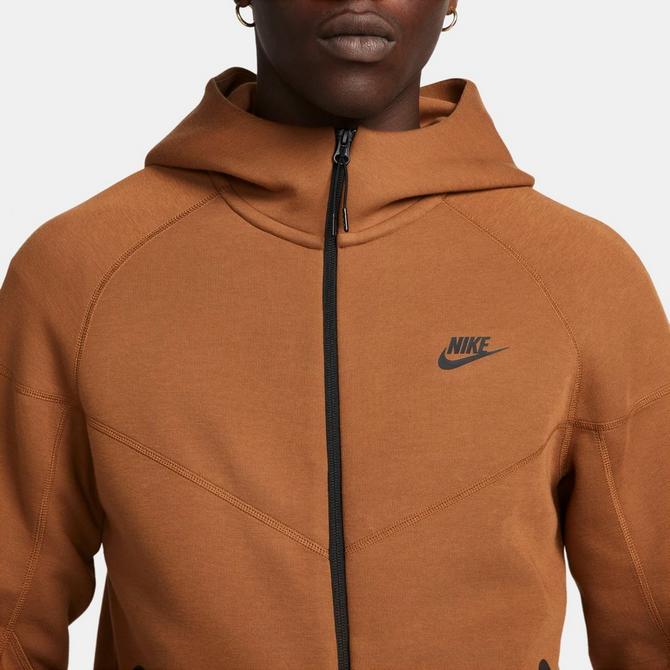 Nike orange fleece online zipper jacket with pockets