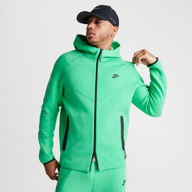 Nike Sportswear Tech Fleece Full-Zip Hoodie Neon Lime Green/Black Men's - US