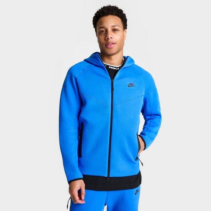 Blue Nike Tech Fleece Full Zip Hoodie - JD Sports Global