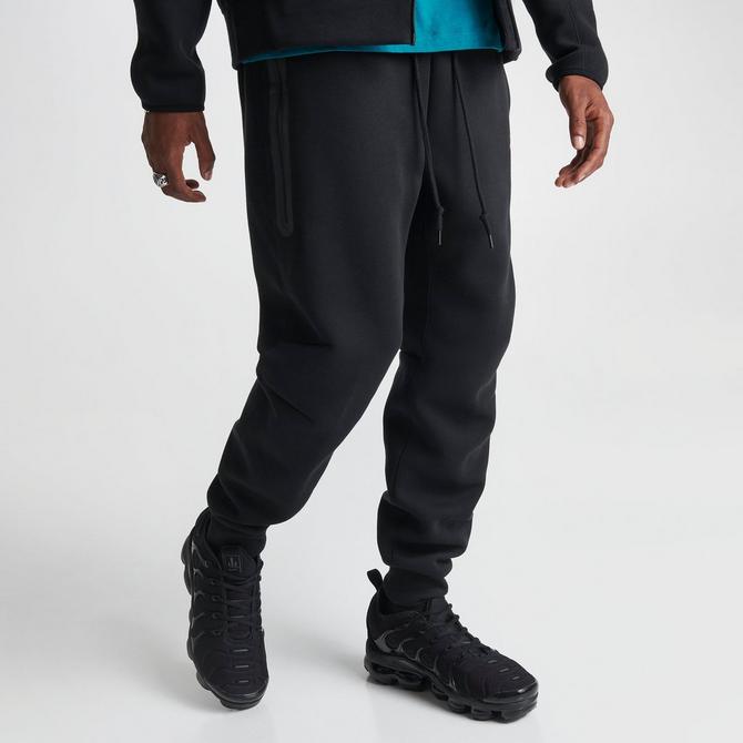  Men's Nike Black/Dark Grey Heather/White Tech Fleece Jogger - XL  : Clothing, Shoes & Jewelry