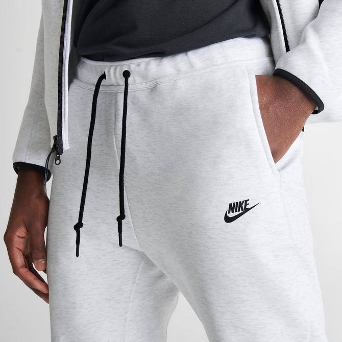 Nike Sweatpants Mens XL Iron Grey Polyester Black Swoosh Baggy Therma Fit