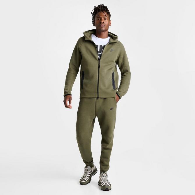 Nike Sportswear Tech Fleece Joggers Black/Mean Green/White Men's - US