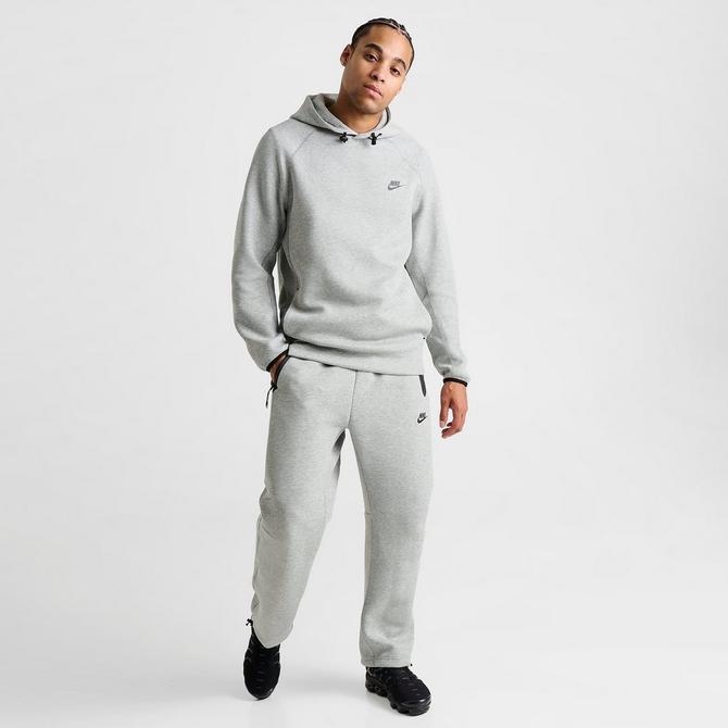 Nike - Men - Club+ Multi-Logo Pullover Hoodie - Grey Heather