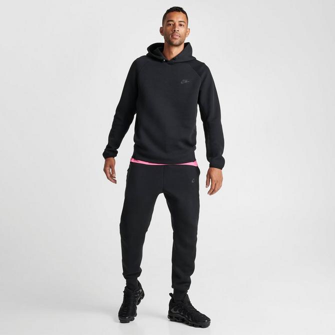 Jumpsuit: nike striped sweater street black black and white pants hoodie  sweatpants sportswear