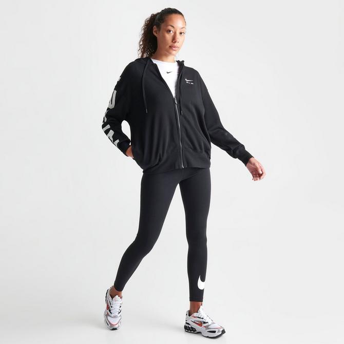 Nike Womens Air Fleece Joggers (Black/White)