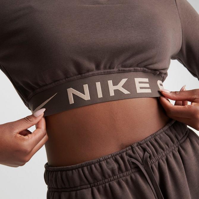 Nike Air Womens Dri-FIT 1/4 Zip Running Crop Top