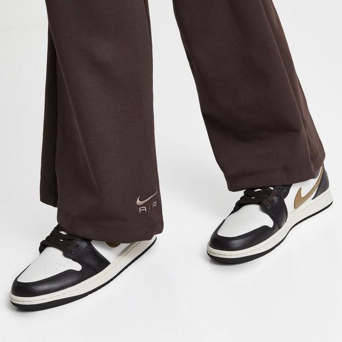 Nike Air high rise flared jersey trousers in baroque brown
