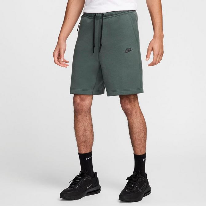 Nike fleece shorts green clearance