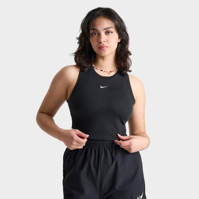 Nike Sport Essentials Ribbed Womens Tank Top Beige FB8279-104