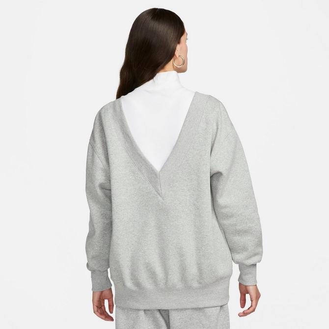 Nike Sportswear Phoenix Fleece Women's Oversized V-Neck Sweatshirt. Nike ID