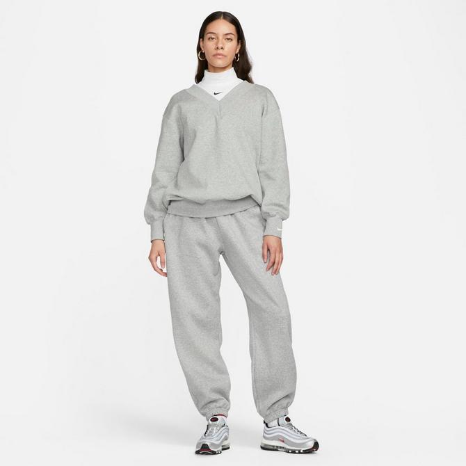 Nike Sportswear Phoenix Fleece Women's Oversized V-Neck Sweatshirt. Nike ID