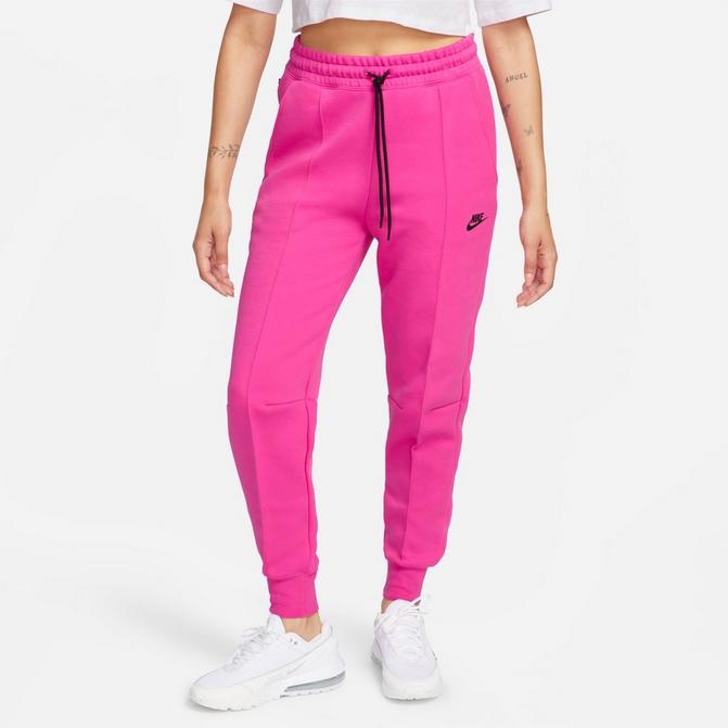 Pink nike best sale fleece joggers