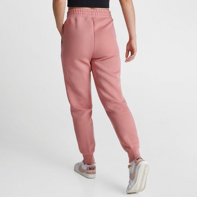 Men's Nike Red/Black Sportswear Swoosh Tech Fleece Pants - L