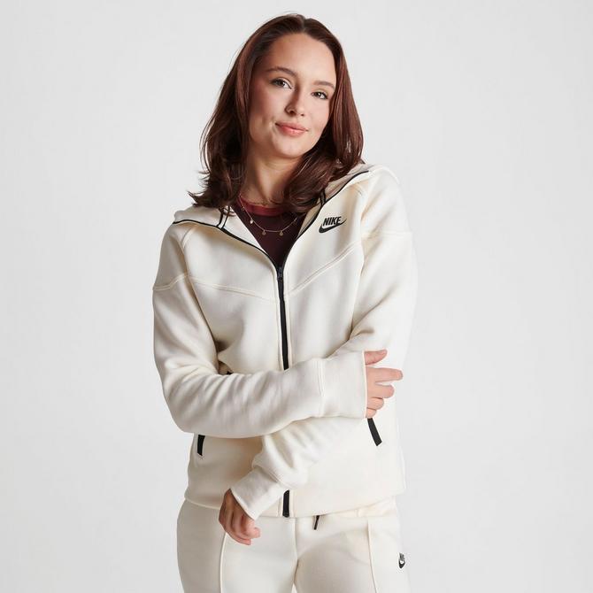 White nike discount hoodie full zip