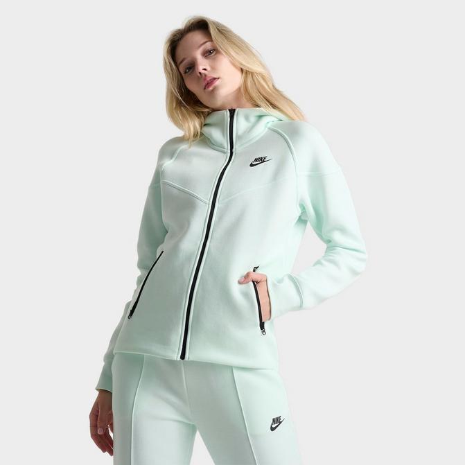 Green nike tech hoodie hotsell