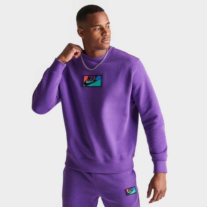 Nike crewneck sweatshirt purple new arrivals